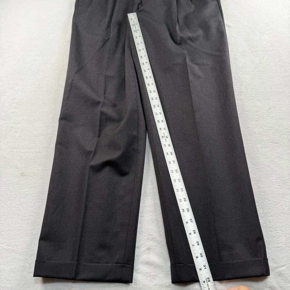 Vtg Vito Rufolo TESSE Super 100s Suit 42L 34x32 Charcoal Double Breasted Peak